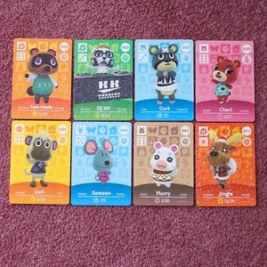 Animal Crossing Amiibo Cards (Set of 8)